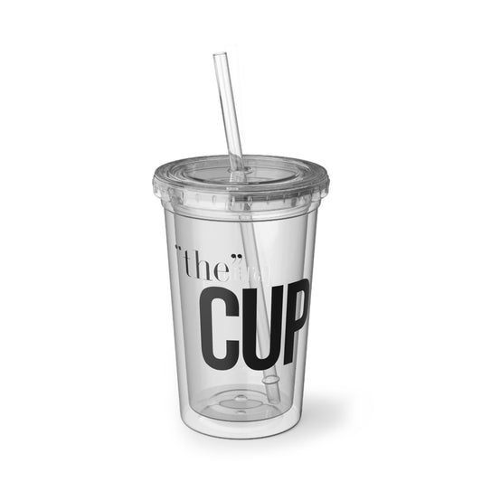 "The" Cup (Black Letters)
